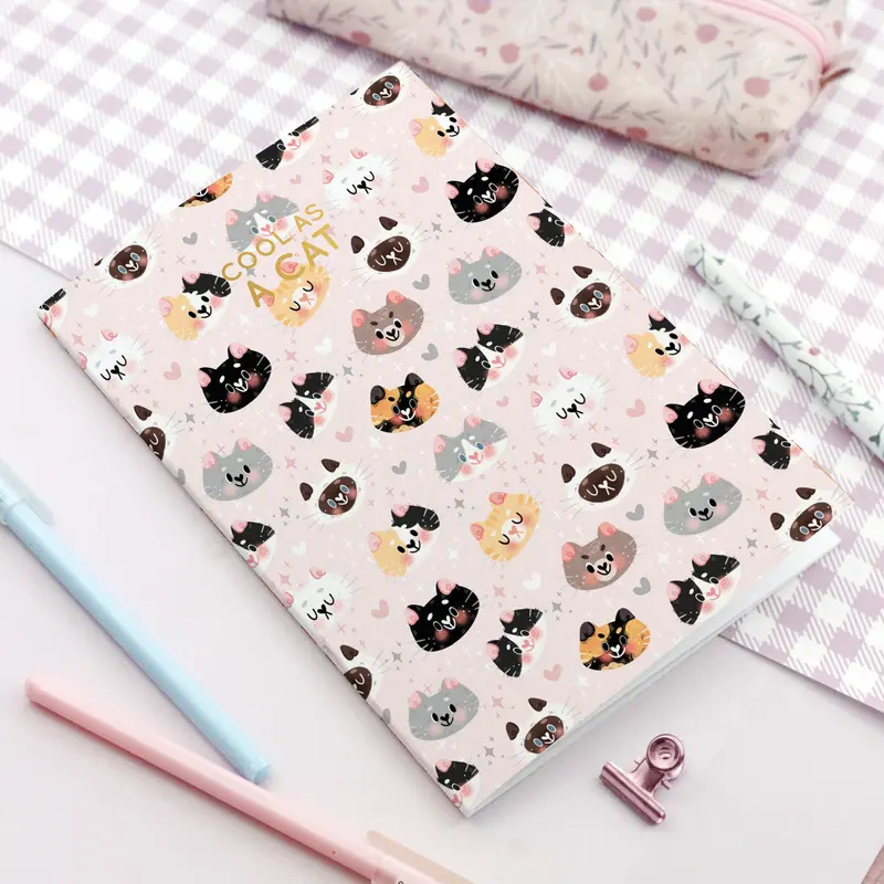 Cool as a Cat - Soft cover notebook