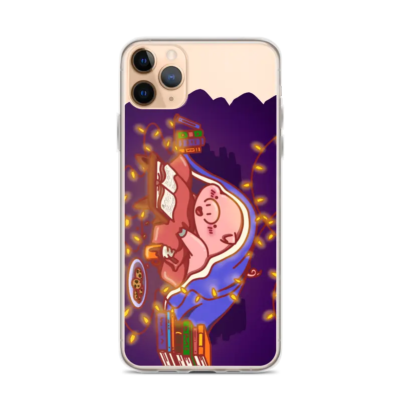 Coque pour iPhone® Porcin Bouquin