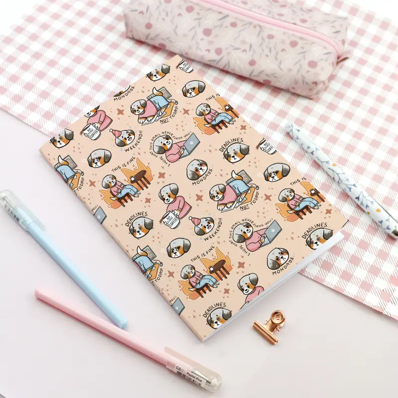 Corporate Dog - Soft cover notebook