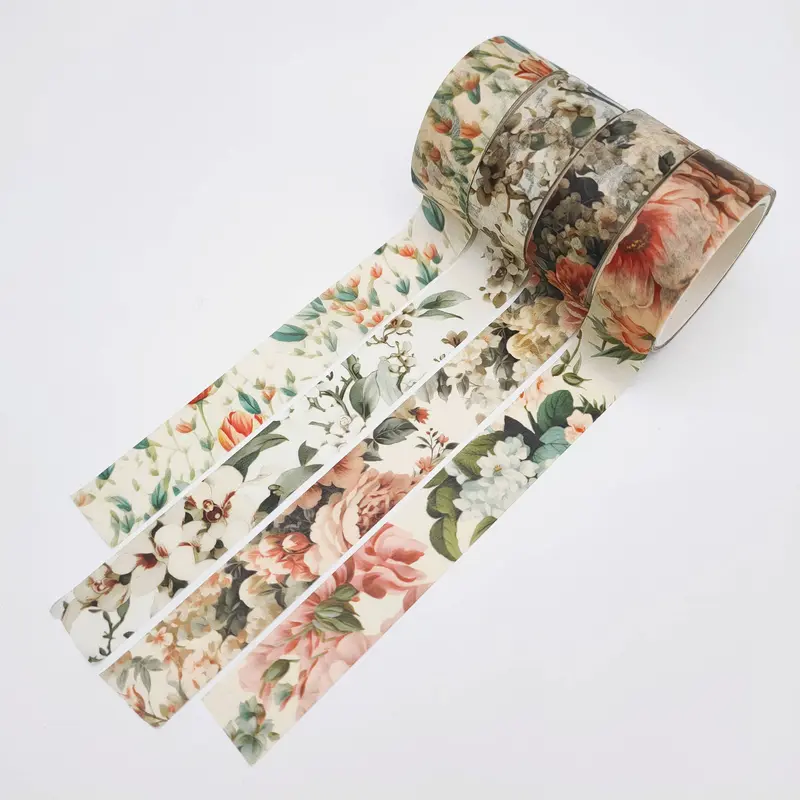 Courtyard Bloom - Floral Washi Tape Set