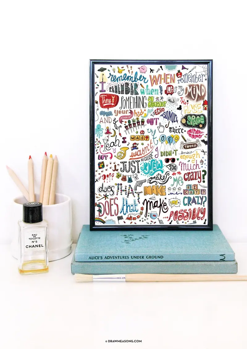 Crazy Typography Art Print