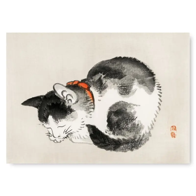 Cuadro Japonés Gato