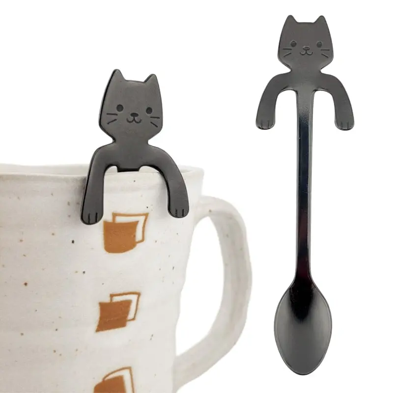 Cuchara para Té Japonesa Gato Negro