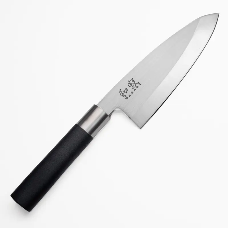 Cuchillo Deba Wasabi Negro 15 cm
