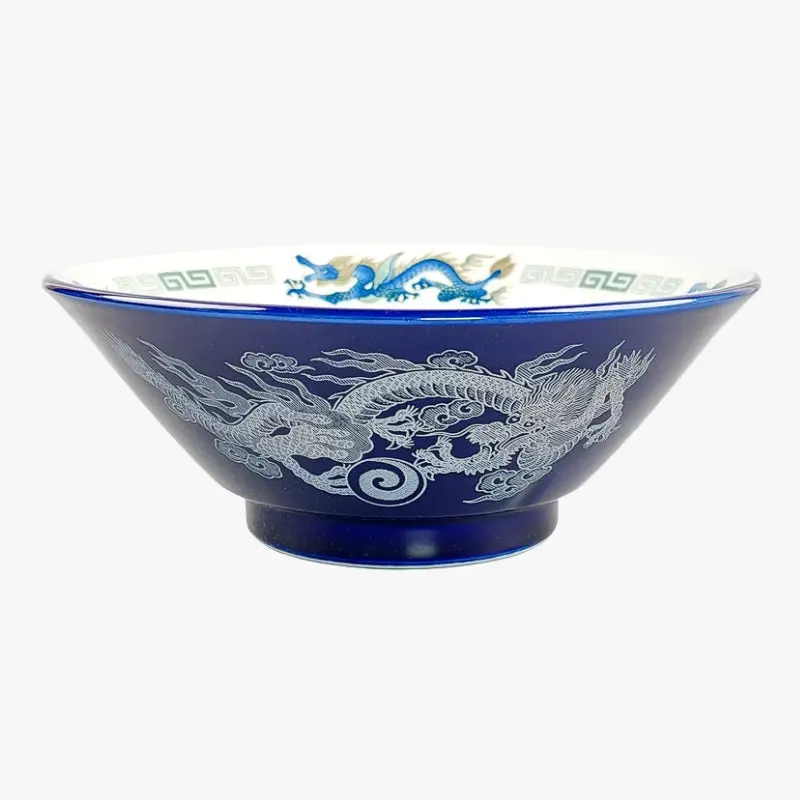 Cuenco Azul de Ramen Japonés