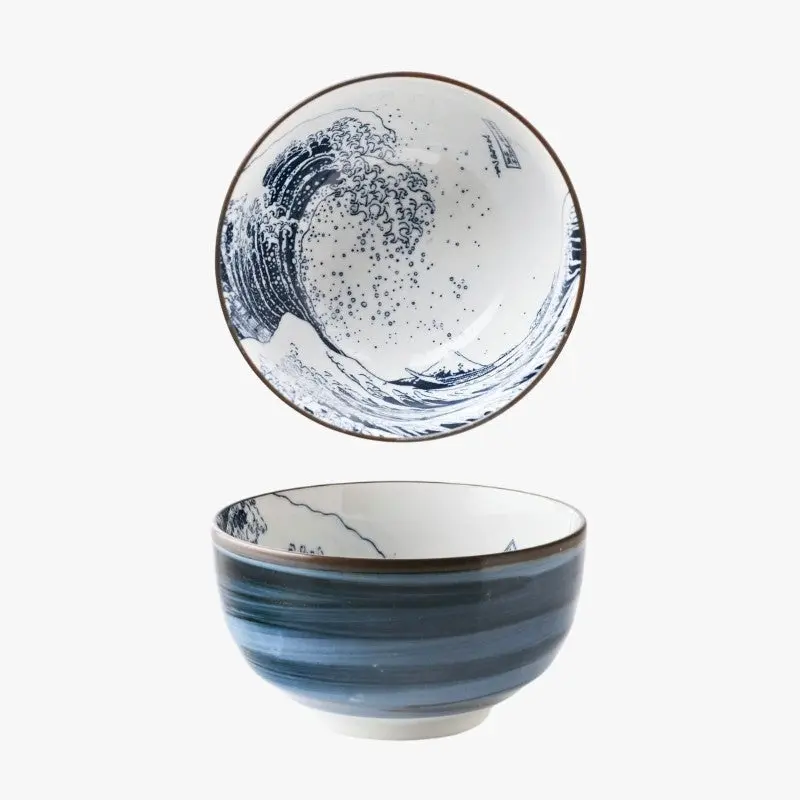 Cuenco de Arroz Japonés Hokusai