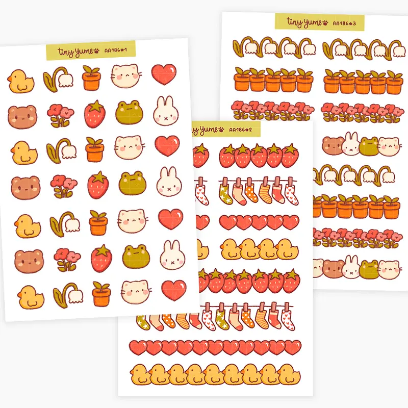 Cute planner stickers #AA186