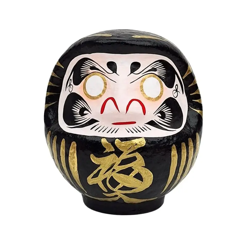 Daruma Negro Japonés - de 9 a 15 cm