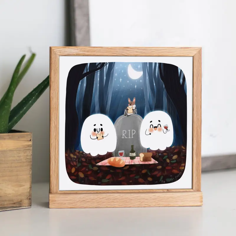 Dejeuner au Clair de Lune - Halloween Art Print