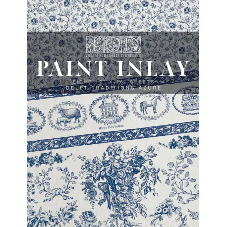 Delft Traditions AzurenPaint Incrustation par Iron Orchid Designs