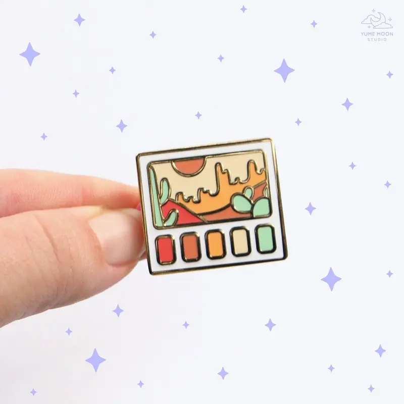 Desert Scenery Swatches Enamel Pin