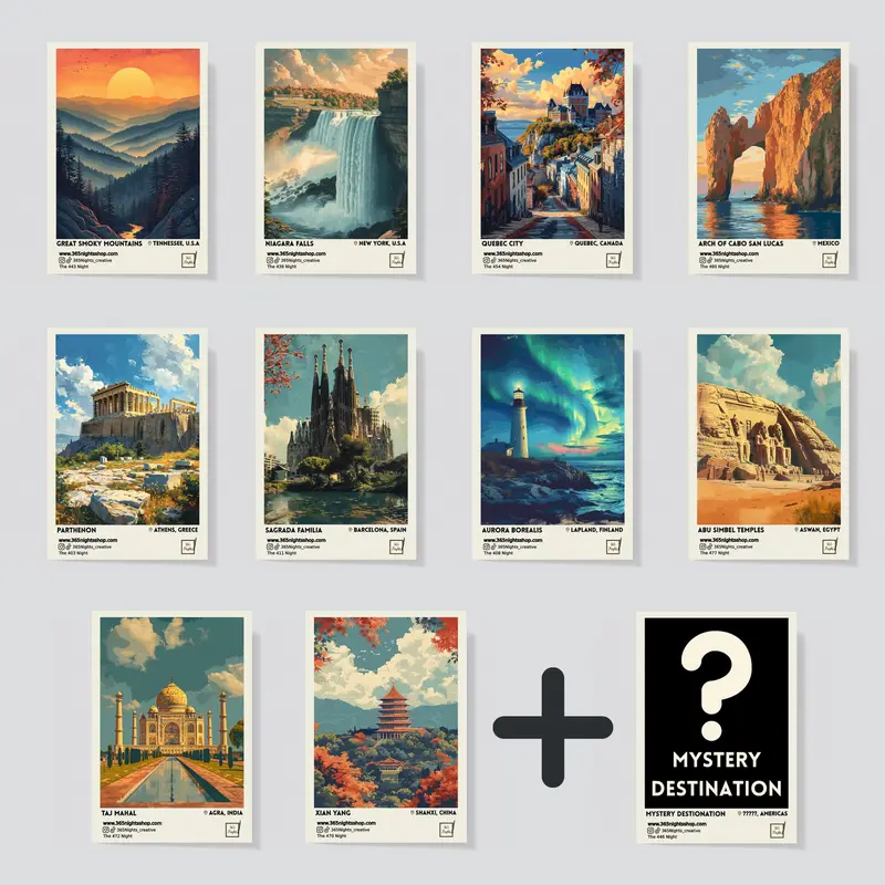 Destinations III - Worldwide Historical Sites and Natural Scenery Washi Sticker Pack