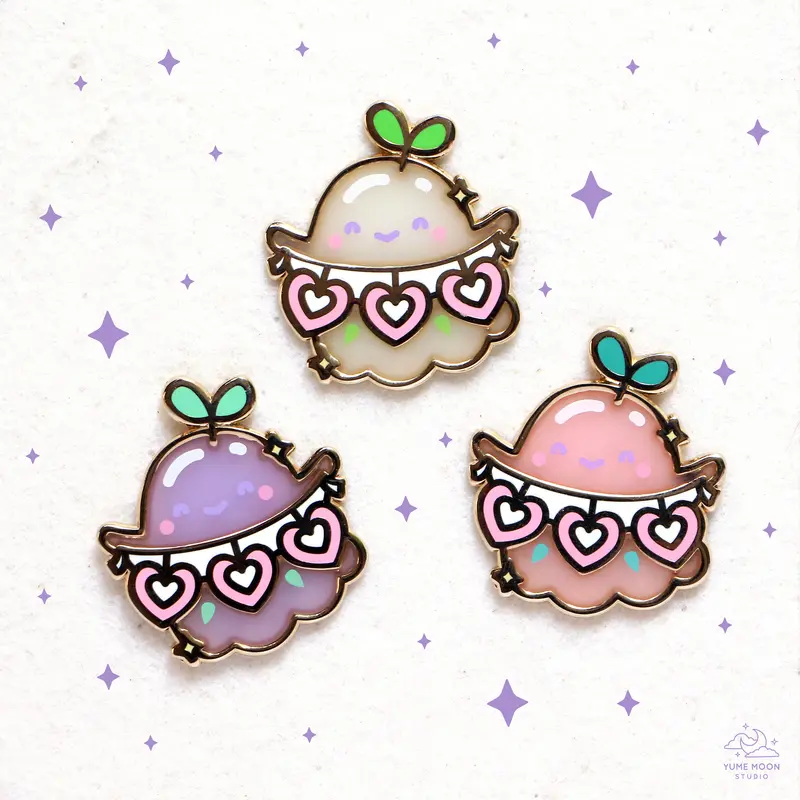 Displaying Love - Sprout Ghostie Enamel Pin