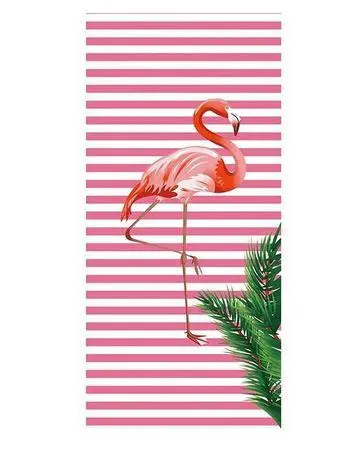 Drap de Bain Flamant Rose Palmier