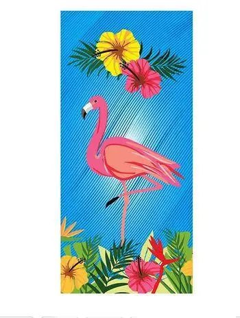 Drap de Bain Flamant Rose Plage