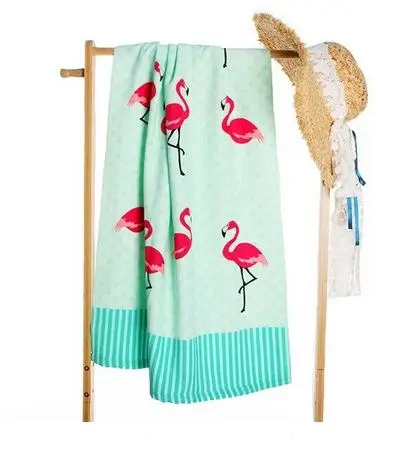 Drap de Plage Flamant Rose