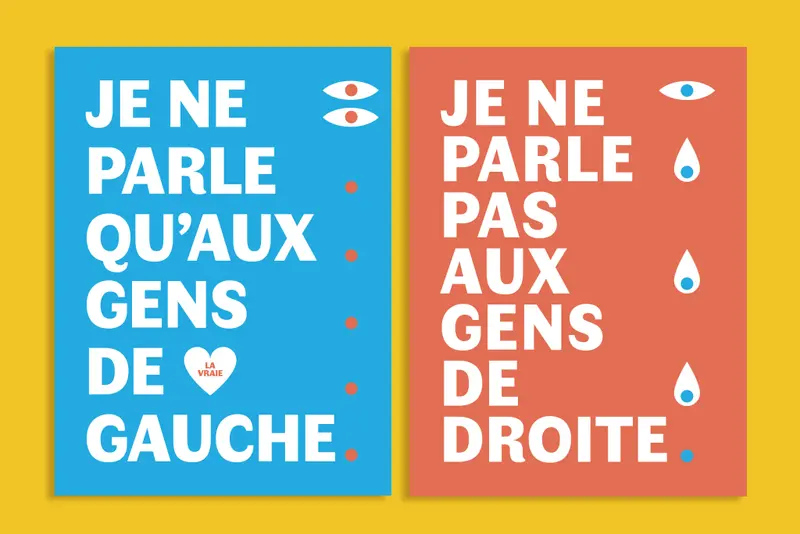 Duo d'affiches gauchistes