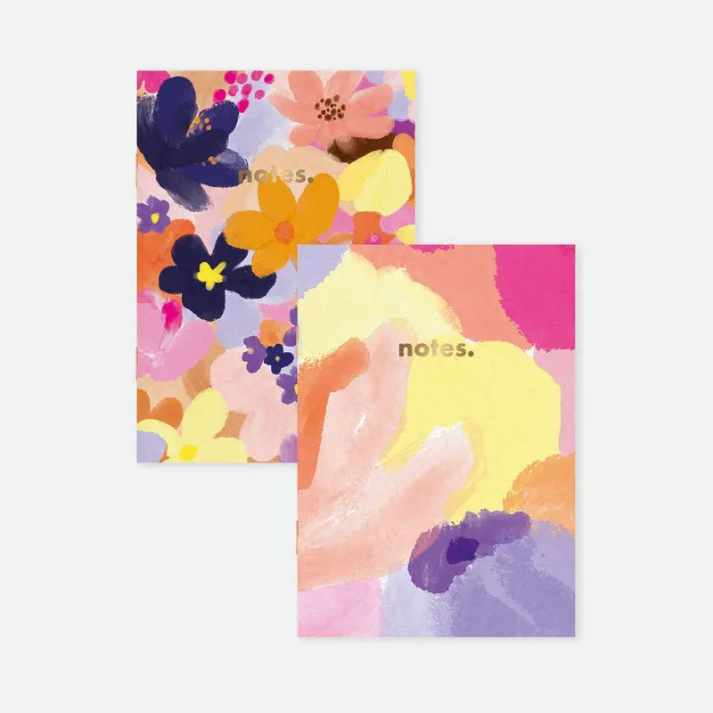 Duo de carnets A6  - Flower Garden