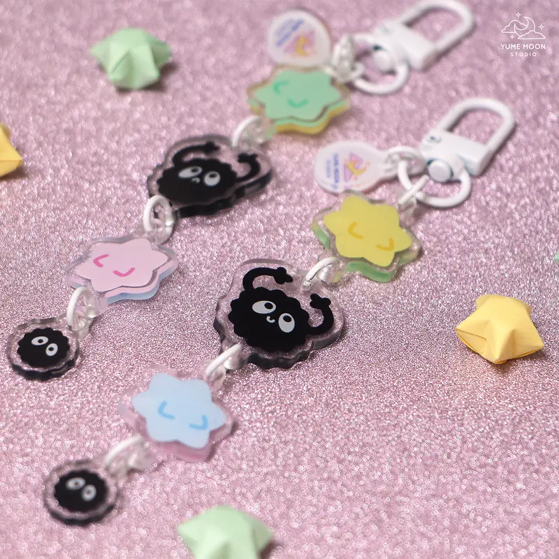 Dust Friend Acrylic Linked charms Keychain