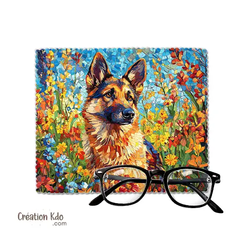 Essuie-lunette Berger Allemand motif mosaïque Chiffonnette chiffon en microfibre