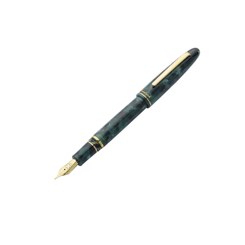 Estie Fountain Pen Evergreen Gold Trim - Broad