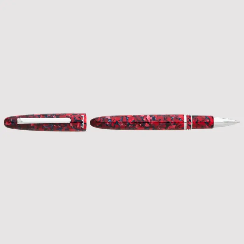 Estie Scarlet Palladium Trim Rollerball
