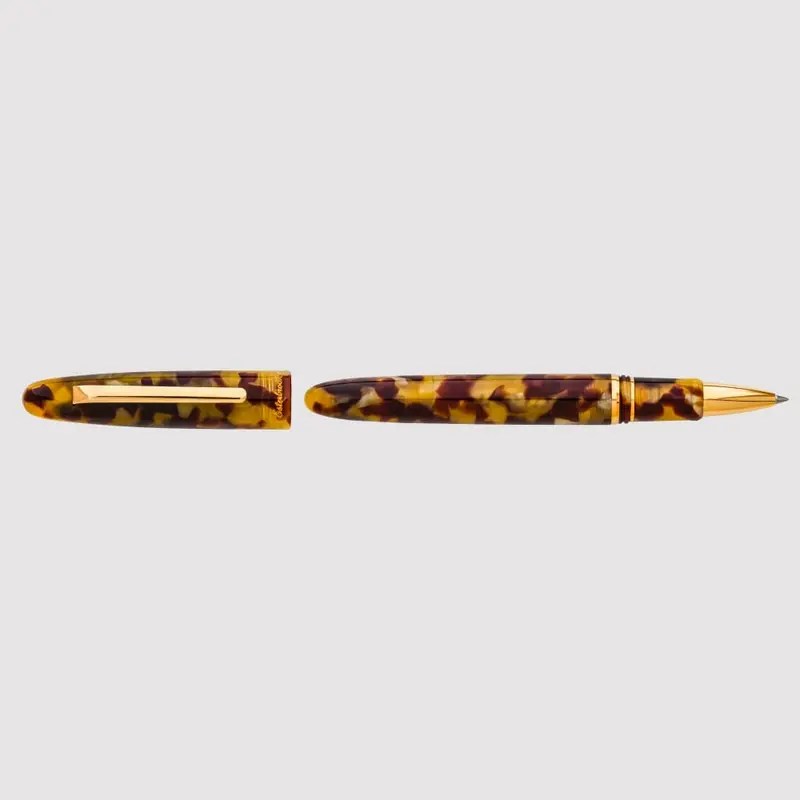 Estie Tortoise - Gold Trim Rollerball