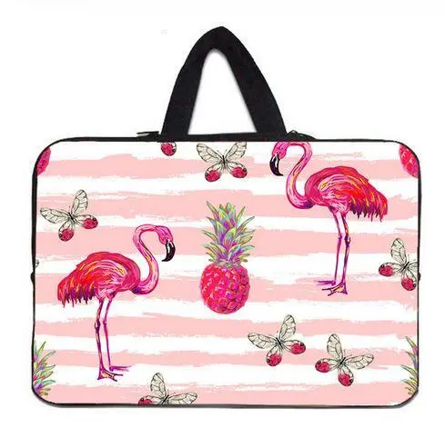 Étui Ordinateur Flamant Rose Ananas