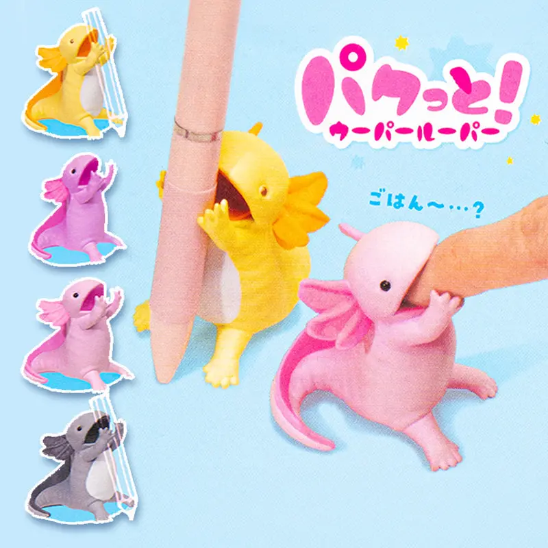 Figurka Gachapon - Aksolotl Stojak na Długopis