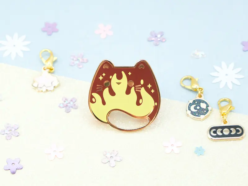 Flame Cat Pins - Charm-ing Collection