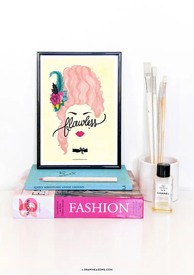 Flawless 'Marie Antoinette' Art Print