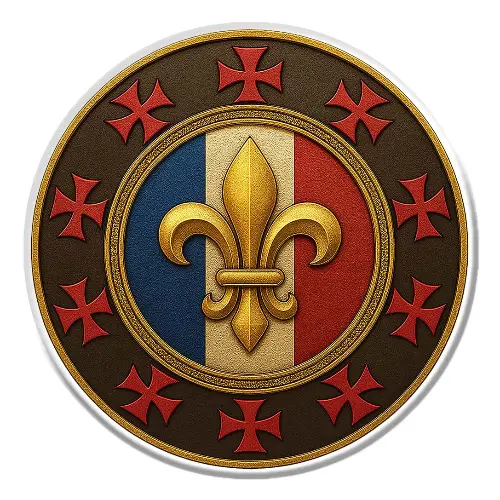 FLEUR DE LYS TEMPLIERS FZ087