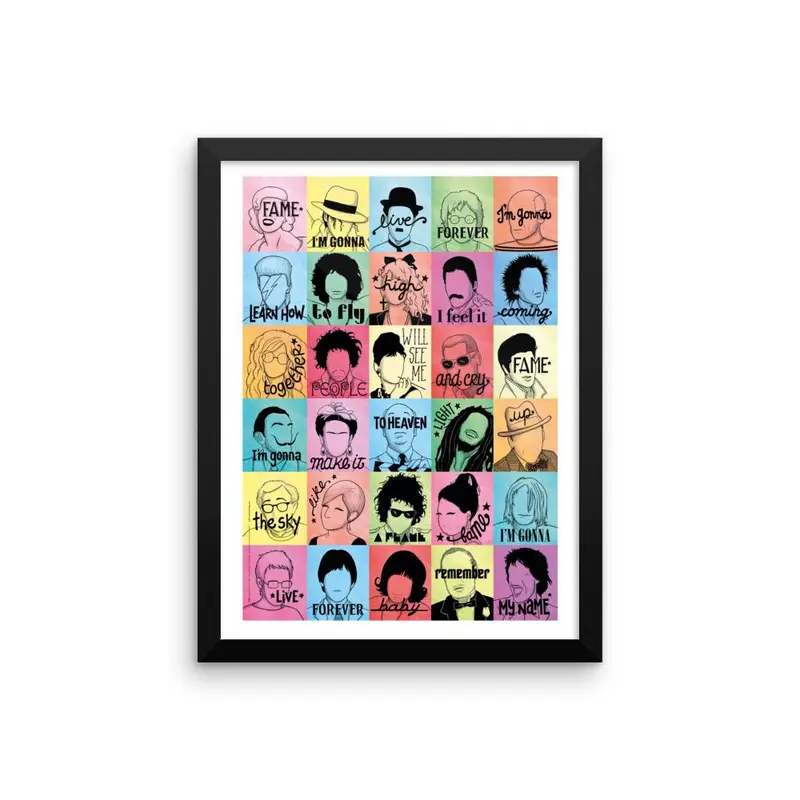 FRAMED Fame Art Print