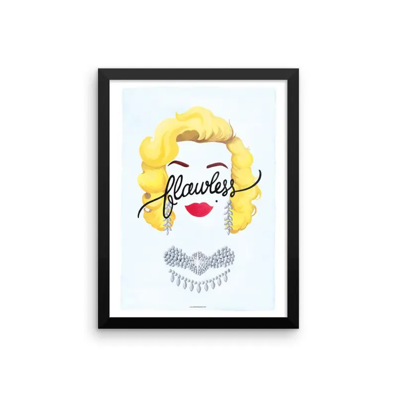 FRAMED Flawless Marilyn Monroe Print