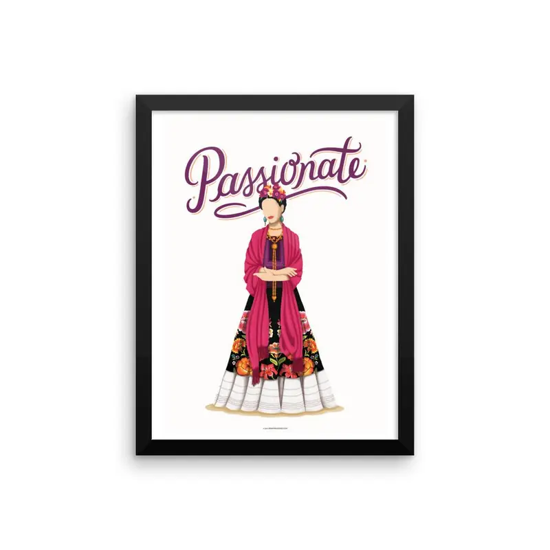 FRAMED Frida Passionate Art Print