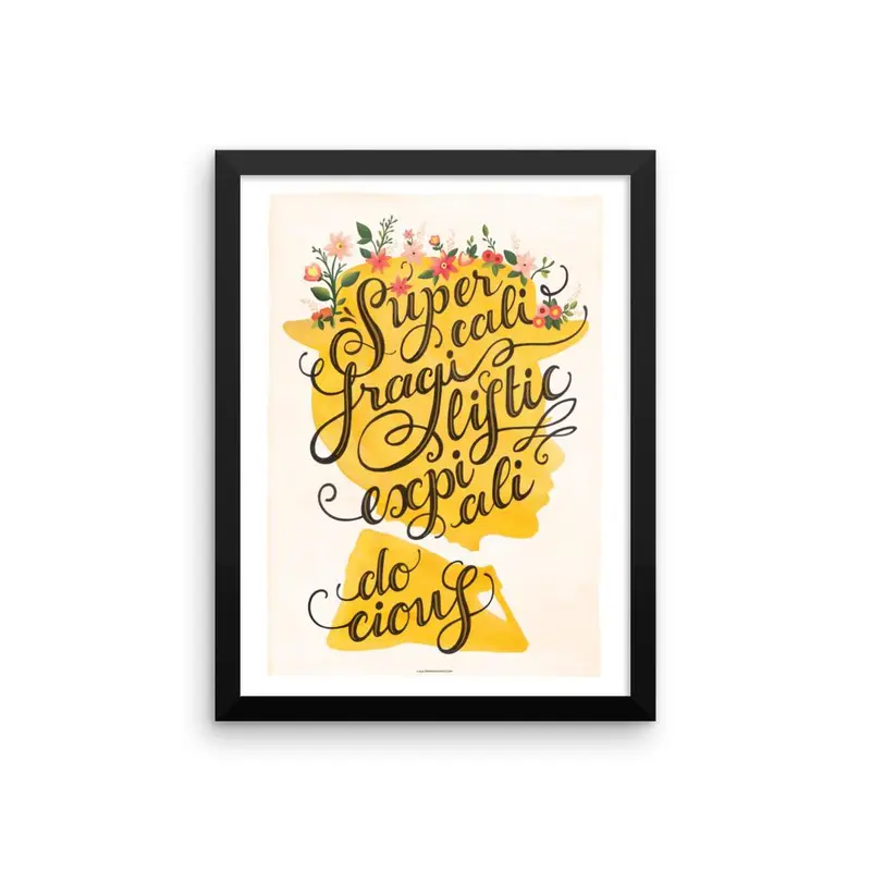 FRAMED Mary Poppins Art Print
