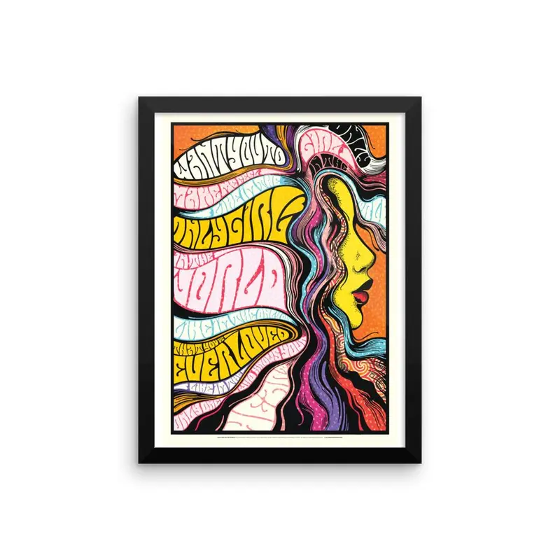 FRAMED Only Girl in The World Print