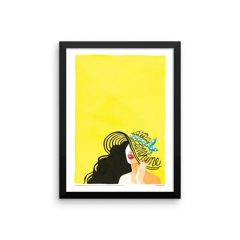 FRAMED Walking on Sunshine Print