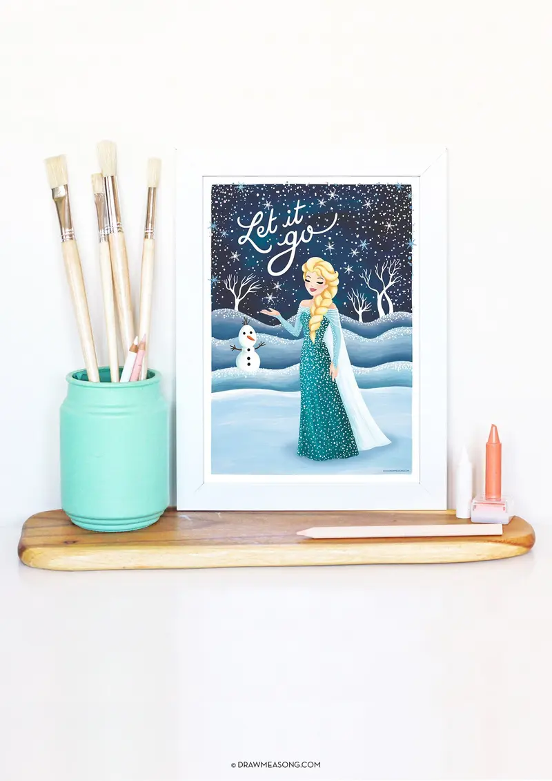 Frozen Elsa Art Print