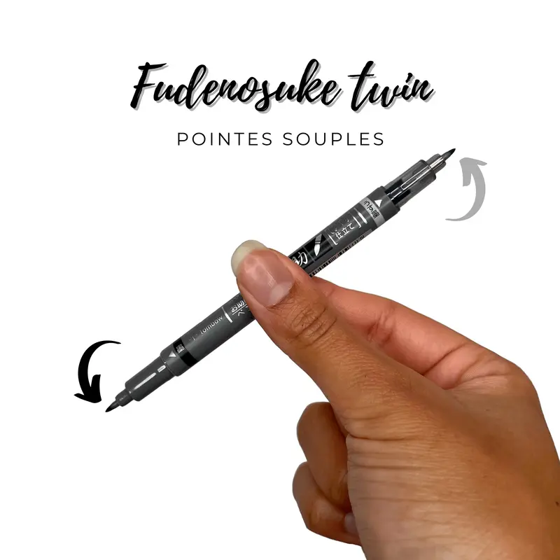 Fudenosuke Twin de TOMBOW - Feutres pinceaux