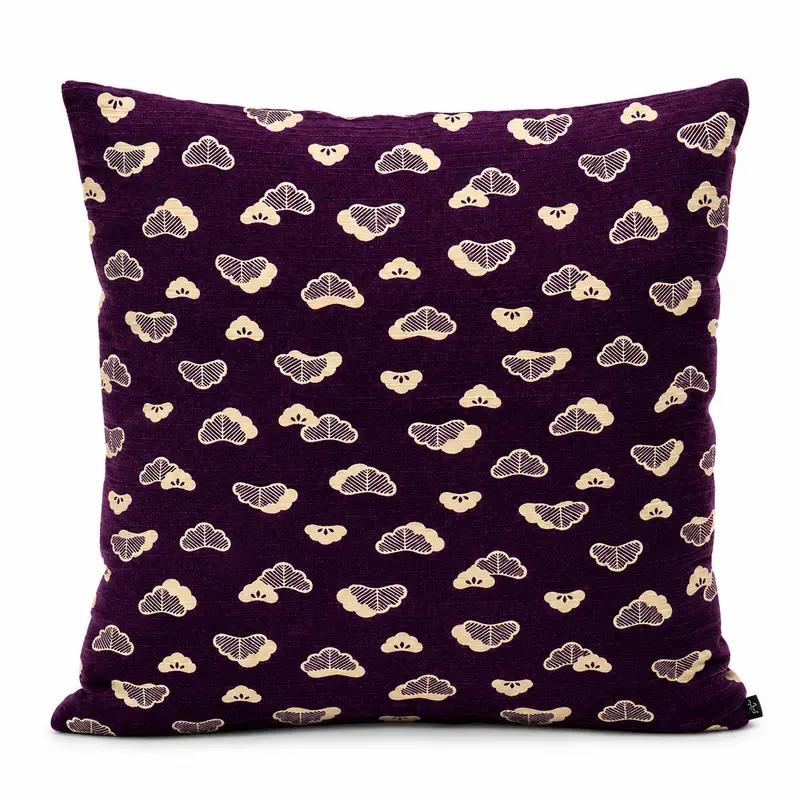 Funda de Cojín Japonesa Matsu Morada - 50x50 cm