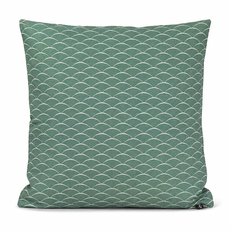 Funda de Cojín Japonesa Tsumugi Verde - 50x50 cm