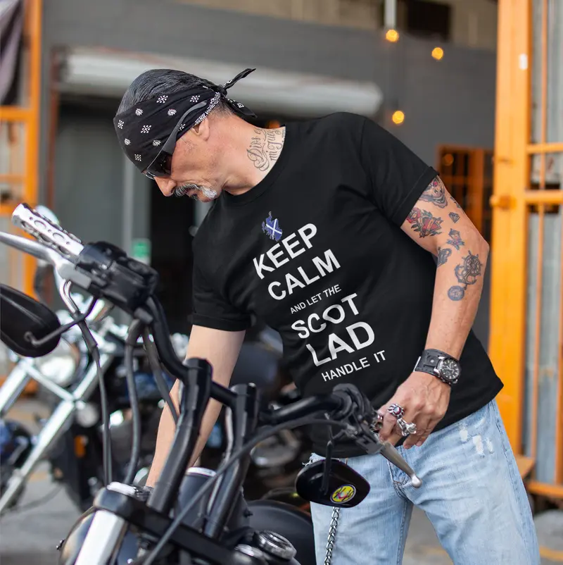Funny scottish shirt Keep calm and let the scot lad handle Unisex T-Shirt