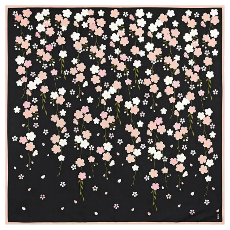 Furoshiki Japonés Sakura de Noche - 90x90 cm
