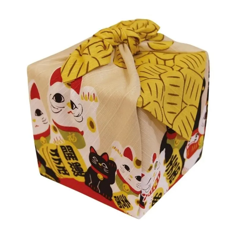 Furoshiki Maneki Neko - 50x50 cm