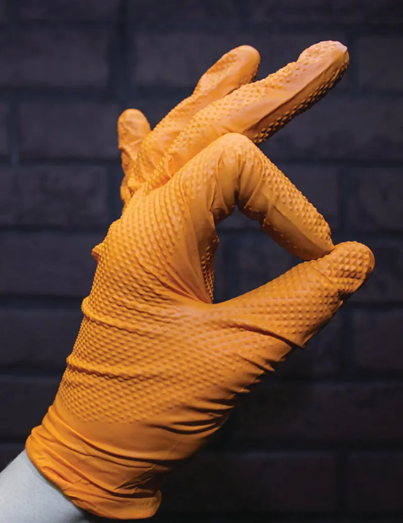 Gants NITRILE Ultra-résistants Orange