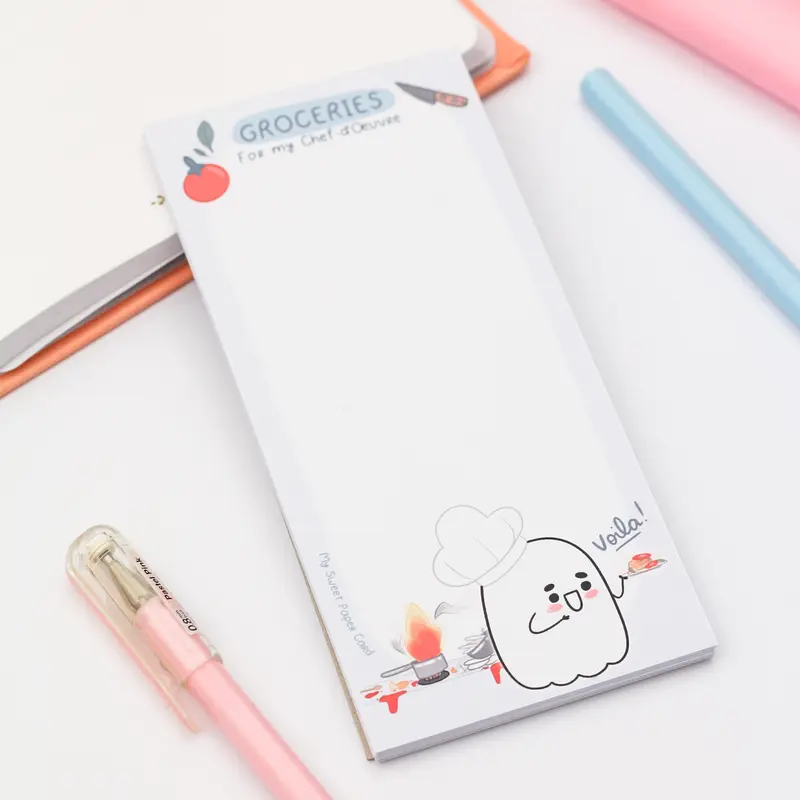 Ghosty cooking notepad - Fridge notepad