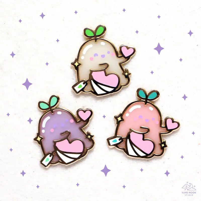 Giving Love - Sprout Ghostie Enamel Pin