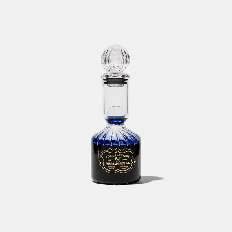 Glass bottle ink - Blue black