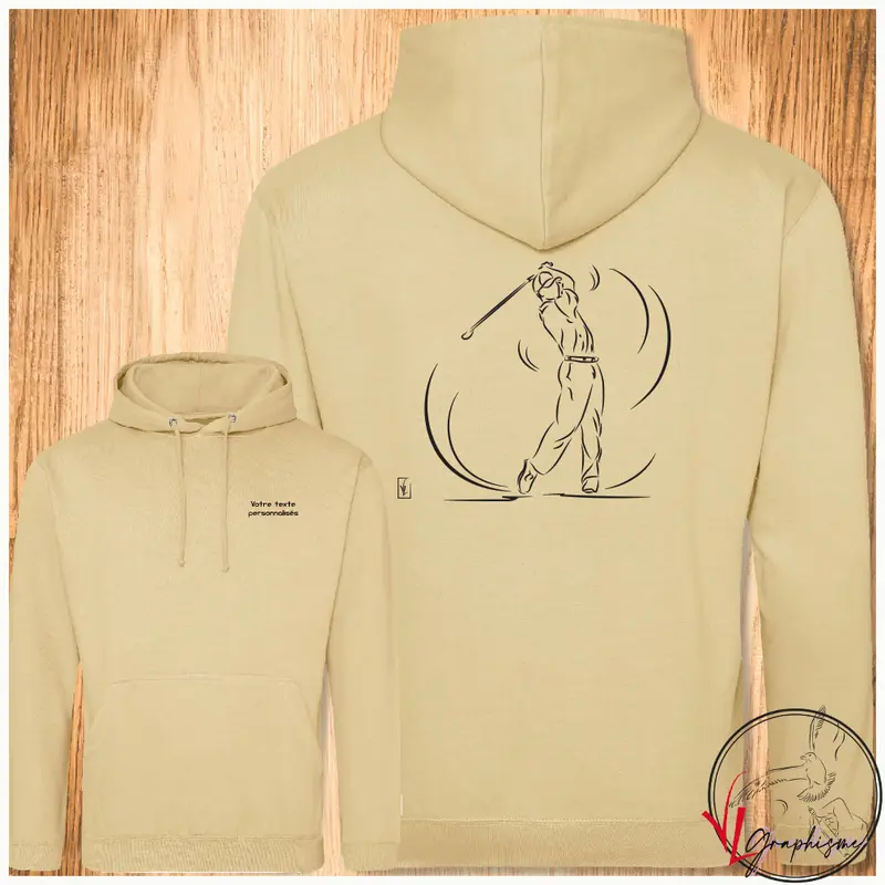 Golf swing Graphisme sur Sweat-Shirt